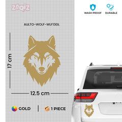 High-Quality Wolf Badge for Cars