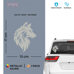 Bold Wolf Emblem for Cars and Bikes