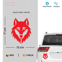 Fierce Wolf Design Sticker for Vehicles