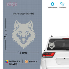 Wild Spirit Wolf Sticker for Adventure Seekers