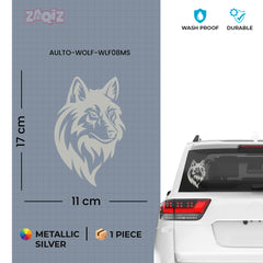 Durable Wolf Decal for Outdoor Enthusiasts