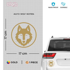 Stylish Howling Wolf Decal for Trucks