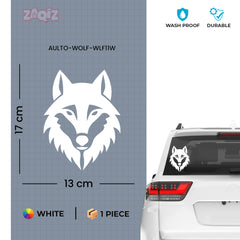 Fierce Wolf Design Sticker for Vehicles