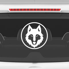 Stylish Howling Wolf Decal for Trucks