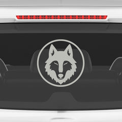 Stylish Howling Wolf Decal for Trucks