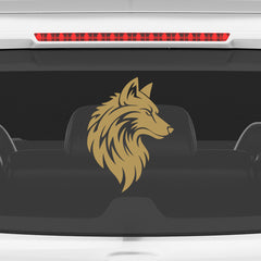 Bold Wolf Emblem for Cars and Bikes