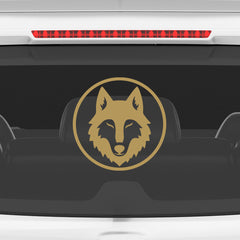 Stylish Howling Wolf Decal for Trucks