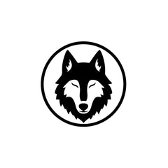 Stylish Howling Wolf Decal for Trucks